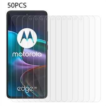 50 STK For Motorola Edge 30 5G HD Klar 0,3 mm telefonskjermfilm 2,5D skjermbeskytter i herdet glass