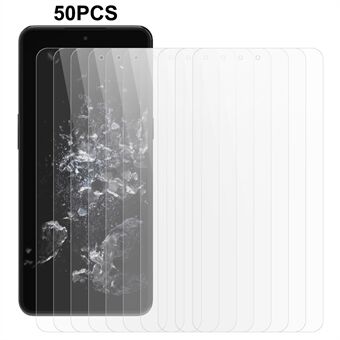 50 stk for OnePlus 10T 5G / ACE Pro 5G klar skjermfilm 0,3 mm 2,5D Edge herdet glass skjermbeskytter