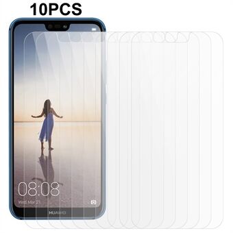 10 stk / sett for Huawei P20 Lite (2018) telefonskjermbeskytter 0,3 mm 2,5D anti- Scratch herdet glassfilm