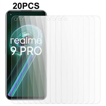 20 stk / sett for Realme 9 Pro / V25 / OnePlus Nord CE 2 Lite 5G herdet glass skjermbeskytter 2.5D Arc Edge 0.3mm HD mobiltelefon skjermfilm