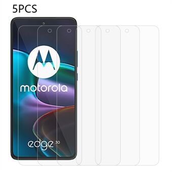 5 stk / pakke for Motorola Edge 30 5G skjermbeskytter 0,3 mm 2,5D transparent klar herdet glassfilm