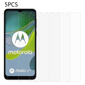 5 stk / pakke for Motorola Moto E13 4G HD klar telefon skjermbeskytter 2,5D 0,3 mm herdet glass anti-fingeravtrykk film