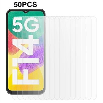 50 stk / sett for Samsung Galaxy F14 5G telefon skjermbeskytter Anti-eksplosjon 2,5D 0,3 mm herdet glassfilm