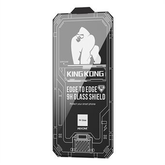 WEKOME King Kong Vacha-serien for iPhone 13 / 13 Pro / 14 9D buet høy aluminium-silisium glass skjermbeskytter Ultra klar beskyttelsesfilm