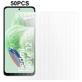 50 stk for Xiaomi Redmi Note 12 5G (Kina) / (India) / (Global) / Poco X5 5G telefonskjermbeskytter HD herdet glassfilm