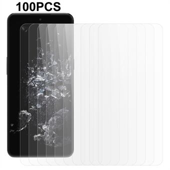 100 STK HD Clear Screen Protector for OnePlus 10T 5G / ACE Pro 5G Anti- Scratch herdet glass telefonskjermfilm