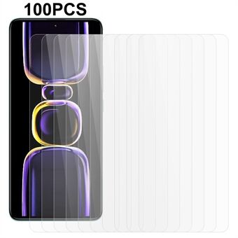 100 stk for Xiaomi Redmi K60 5G / K60 Pro 5G herdet glass telefon skjermbeskytter full lim HD klar film