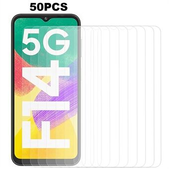 50 STK for Samsung Galaxy F14 5G telefonskjermbeskyttelse herdet glassfilm HD klar anti- Scratch skjermbeskytter