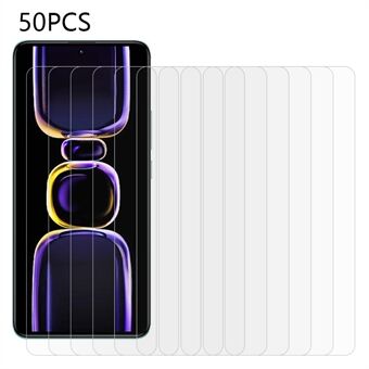 50 STK For Xiaomi Redmi K60 Pro 5G / K60 5G / Poco F5 Pro 5G herdet glassfilm Anti- Scratch skjermbeskytter