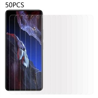 50 stk for Xiaomi Poco F5 Pro 5G / Redmi K60 5G / K60 Pro 5G telefonskjermbeskytter 2,5D 0,3 mm Anti- Scratch herdet glassfilm