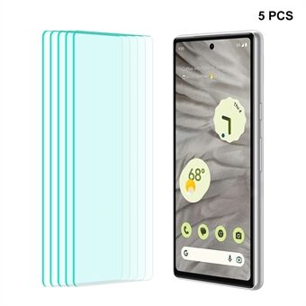 ENKAY HAT Prince 5 STK For Google Pixel 7a høy aluminium-silisium glassfilm 0,26 mm 9H 2,5D telefonskjermbeskytter