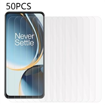 50 stk for OnePlus Nord N30 5G / Nord CE 3 Lite 5G herdet glassfilm ultraklar telefonskjermbeskytter