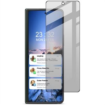 IMAK For Samsung Galaxy Z Fold5 5G skjermbeskytter i herdet glass med full lim anti- Spy (nedskalert versjon)
