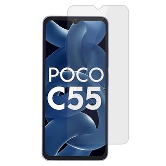 For Xiaomi Poco C55 4G Anti-eksplosjon herdet glassfilm 2.5D Arc Edge HD telefonskjermbeskytter