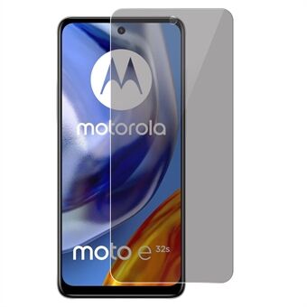 For Motorola Moto E32s 4G fullskjerm skjermbeskytter Spy 0,3 mm Arc Edge herdet glass skjermfilm