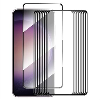 ENKAY HAT Prince 10 stk For Samsung Galaxy S23 FE Silk Printing Screen Protector 0.26mm 9H High Aluminium-silikon Glass Full Cover 2.5D Film