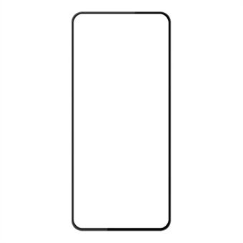 AMORUS For Xiaomi Redmi 12 4G fullskjermbeskytter silkeutskrift Herdet glass full limfilm - svart
