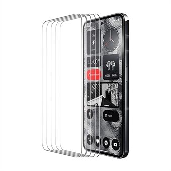 ENKAY HAT Prince 5 stk for ingenting telefon (2) Full lim skjermbeskytter 0,26 mm 9H 2,5D høy aluminium-silisium glassfilm