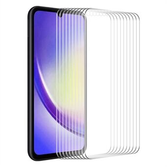 ENKAY HAT Prince 10 stk HD klar skjermbeskytter for Samsung Galaxy A25 5G høy aluminium-silikon glass 0,26 mm 9H 2,5D film