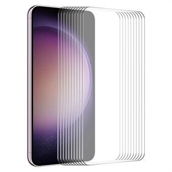 ENKAY HAT Prince 10 stk for Samsung Galaxy S23 FE skjermbeskytter 0,26 mm 9H 2,5D høy aluminium-silisium glassfilm