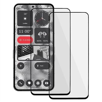 2 STK telefonskjermfilm for ingenting telefon (2), 2,5D Arc Edge høy aluminium-silikon glass skjermbeskytter