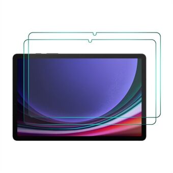 ENKAY HAT Prince 2stk For Samsung Galaxy Tab S7 / S8 / S9 0,33 mm skjermbeskytter 9H 2,5D høy aluminium-silikon glass nettbrettfilm