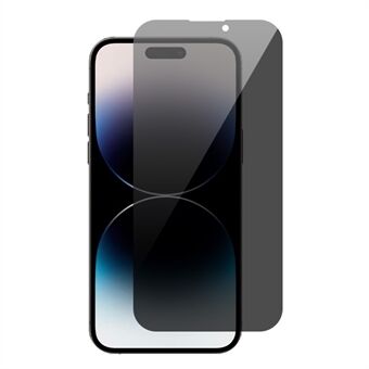RURIHAI For iPhone 15 Pro Max Anti- Scratch skjermbeskytter Anti- Spy heldeksel Høy aluminium-silikon glassfilm