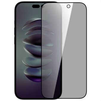 NILLKIN Til iPhone 15 Pro Max Anti-Spion Skjermbeskyttelsesfilm Anti-Eksplosjon AGC Glass Full Skjermbeskytter