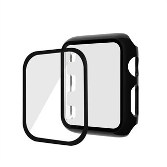 Elektroplettering PC + herdet glass Watch Screen Protector Film for Apple Watch Series 4 40mm