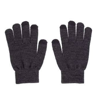 Women Touch Screen Glove Winter Warm Thick Knit for Smartphone Tablet One Size