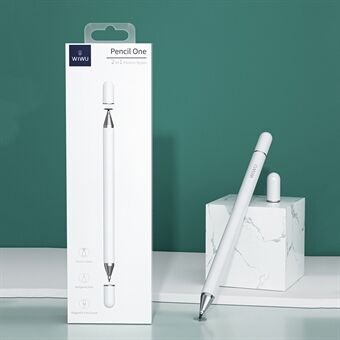 WIWU Pencil One 2 i 1 Passiv kapasitiv penn + kulepenn Støtter Android Apple Microsoft System
