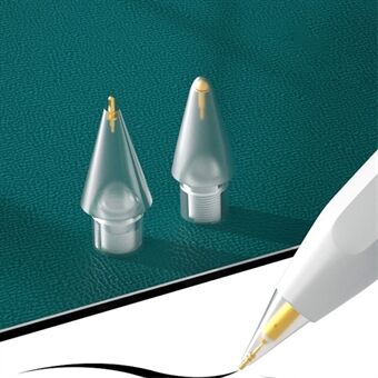 Blyantspisser Pennestiftsett for Apple Pencil 1. generasjon / 2. generasjon 2 i 1 5.0 nål + 6.0 messing kort nål erstatning Tips for tegning / skriving