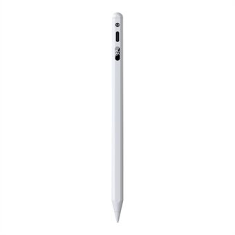 DUX DUCIS Stylus Penn for iPad-nettbrett Pen Kapasitiv Skjermskrivepenn med Power Display - Hvit