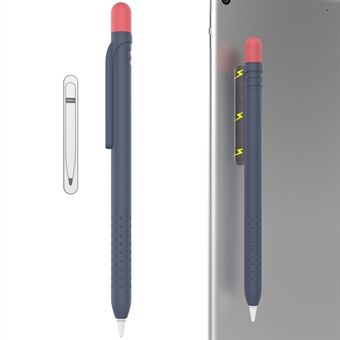 AHASTYLE PT152 Silikonhylse for Apple Pencil (1. generasjon) Stylus Penneveske Støtsikkert deksel med to farger