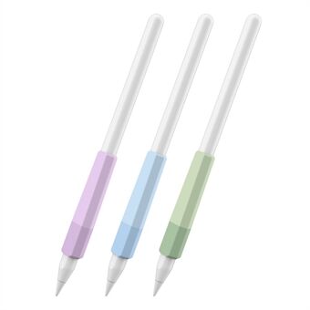 AHASTYLE PT185 3 stk for Apple Pencil 2nd Generation Sleeve Stylus Pen Grip Silikonetui Gradient Color