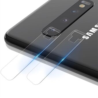 IMAK 2 stk / pakke High Definition Clear Glass Kameralinsebeskytter for Samsung Galaxy S10 Plus