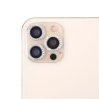 For iPhone 11 Pro Max / iPhone 11 Pro / iPhone 12 Pro Ultra Clear Rhinestone Dekor Glass Kameralinsebeskytter (3 stk / sett)