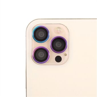 HD klar fargerik ramme + kameralinsebeskytter i glass (3 stk / sett) for iPhone 11 Pro / iPhone 11 Pro Max / iPhone 12 Pro