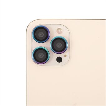 Multi-Color Edge Ultra Clear Metal Bumper Glass Kameralinsebeskyttelsesfilm (3 stk / sett) for iPhone 12 Pro Max