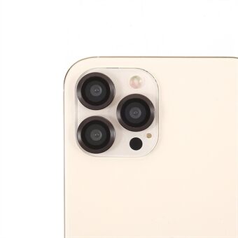 Ultraklar metallstøtfanger monokrom design glass kamera linsebeskyttelsesfilm (3 stk / sett) for iPhone 12 Pro Max