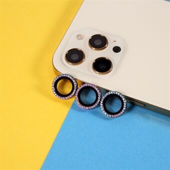 3 stk Glitter Crystal Lens Protector Frame Cover Ring [Color Random] for iPhone 12 Pro Max