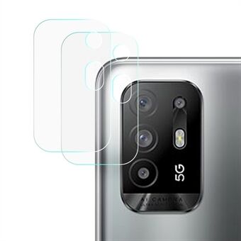 2 STK / Sett Arc Edge Tempered Glass Ultra Clear Full Screen Dekning Kameralinsefilm for Oppo F19 Pro Plus 5G