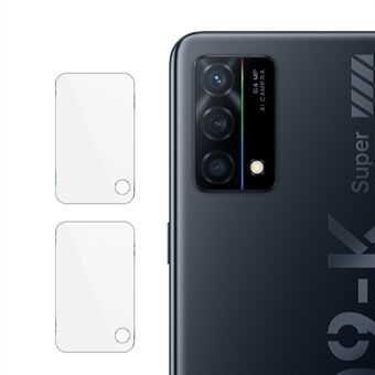 2 stk / pakke IMAK Ultra Clear Slitasjebestandig kameralinse filmbeskytter i herdet glass for Oppo K9 5G