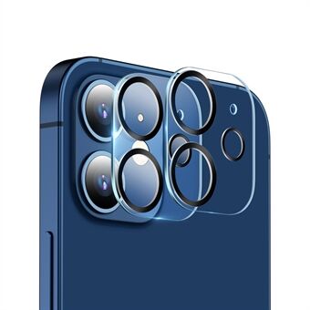 2 stk ESR kamera linsefilm heldeksel Klart herdet glass linseskjermbeskytter for iPhone 12 6.1 tommer