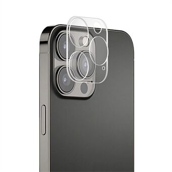 MOCOLO Silke Printing Case Friendly HD Clear 9H Hardness Herdet glass Bakside Kameralinsebeskytter for iPhone 13 Pro 6.1 tommer - Gjennomsiktig