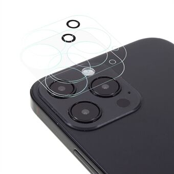 2stk 3D Ultra Clear Herdet Glass Kamera Lens Film Skjermbeskytter for iPhone 13 Pro 6.1 tommer
