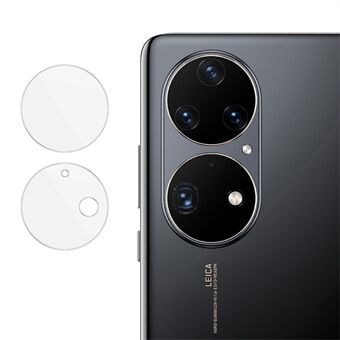 IMAK 1 sett ultraklar rund Ring herdet glass bakkamera linsebeskyttelsesfilm for Huawei P50 Pro