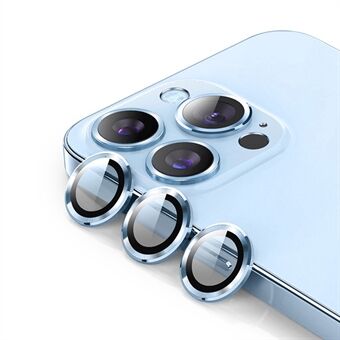 ENKAY High Clarity 9H herdet glass i aluminiumslegering Bakkamera Lens Ring Cover Protector (3 stk / gruppe) for iPhone 13 Pro / 13 Pro Max