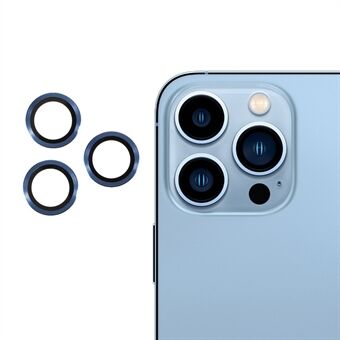 RURIHAI metallramme herdet glass kamera linsedekselfilm for iPhone 13 Pro Max 6,7 tommer / iPhone 13 Pro 6,1 tommer