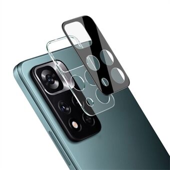 IMAK Full Edge to Edge HD Klart herdet glass Kameralinsebeskytter + Akryllinsedeksel (svart versjon) for Xiaomi Redmi Note 11 Pro + 5G / Redmi Note 11 Pro 5G (Kina) (MediaTek)